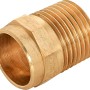 Löt-Übergangsnippel aus Rotguss, 18 mm x 21 mm (R 1/2), für Kupferrohr-Verbindungen.