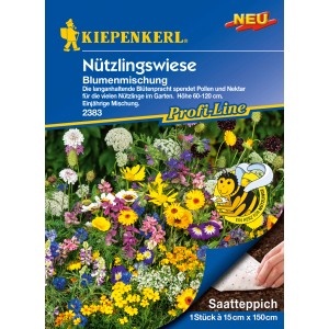 Kiepenkerl Blumenmischung Nützlingswiese Saatteppich mit bunten Blüten für Nützlinge.