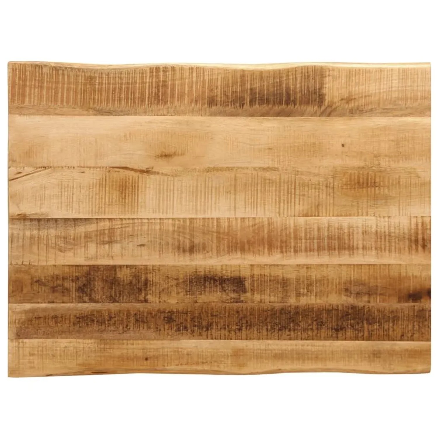 vidaXL Tischplatte mit Baumkante 80x60x3,8 cm Raues Mango Massivholz 370692