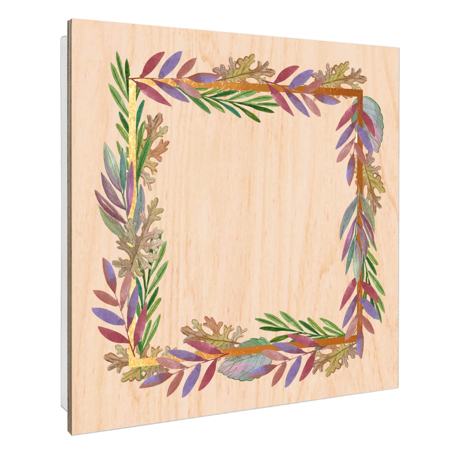 Banjado Schlüsselkasten mit Holzfront 30x30cm Weiß Scharnier Links 50 Haken günstig online kaufen