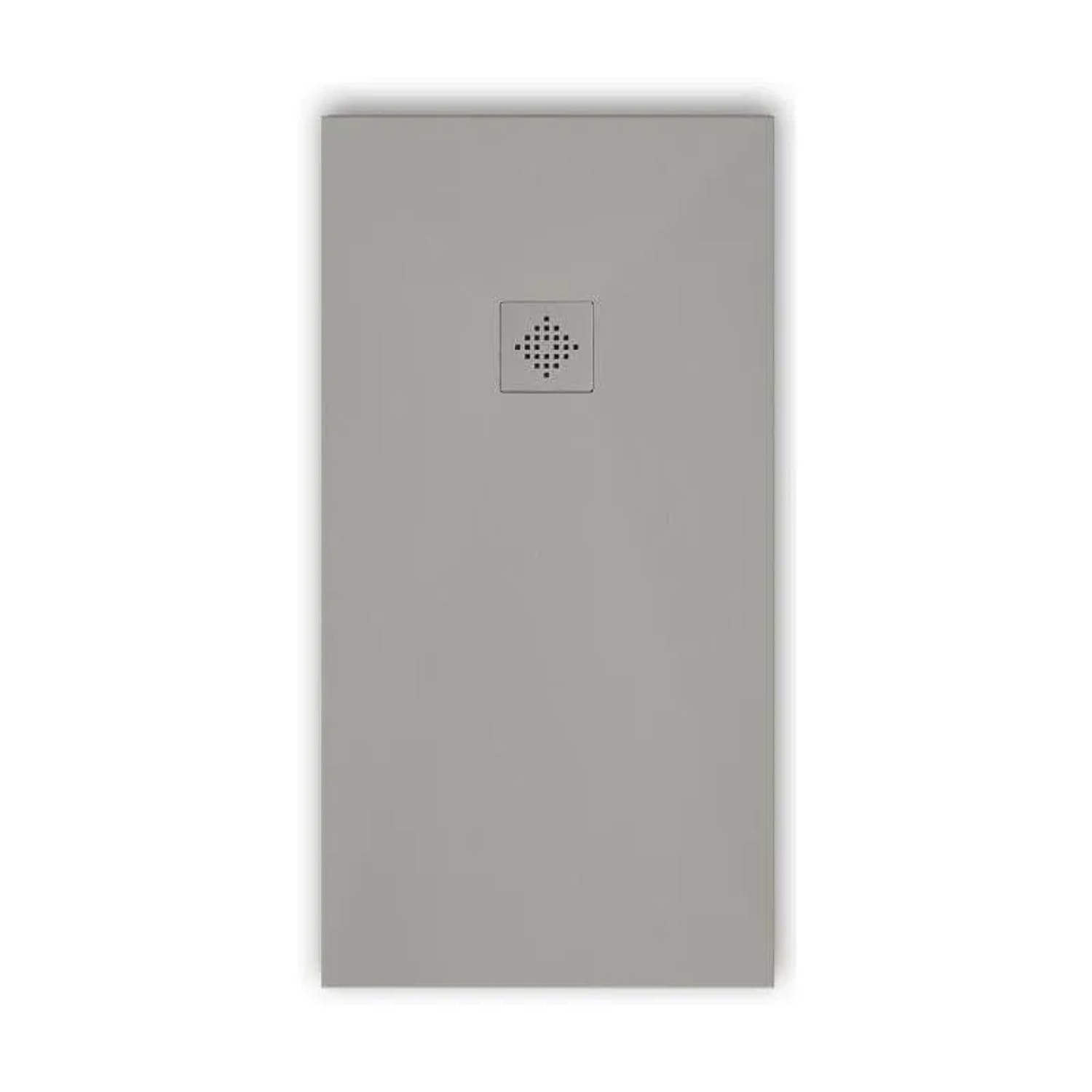 Mirlo Mineralguss Duschwanne Extra Flach Pure  Grau 100x130cm