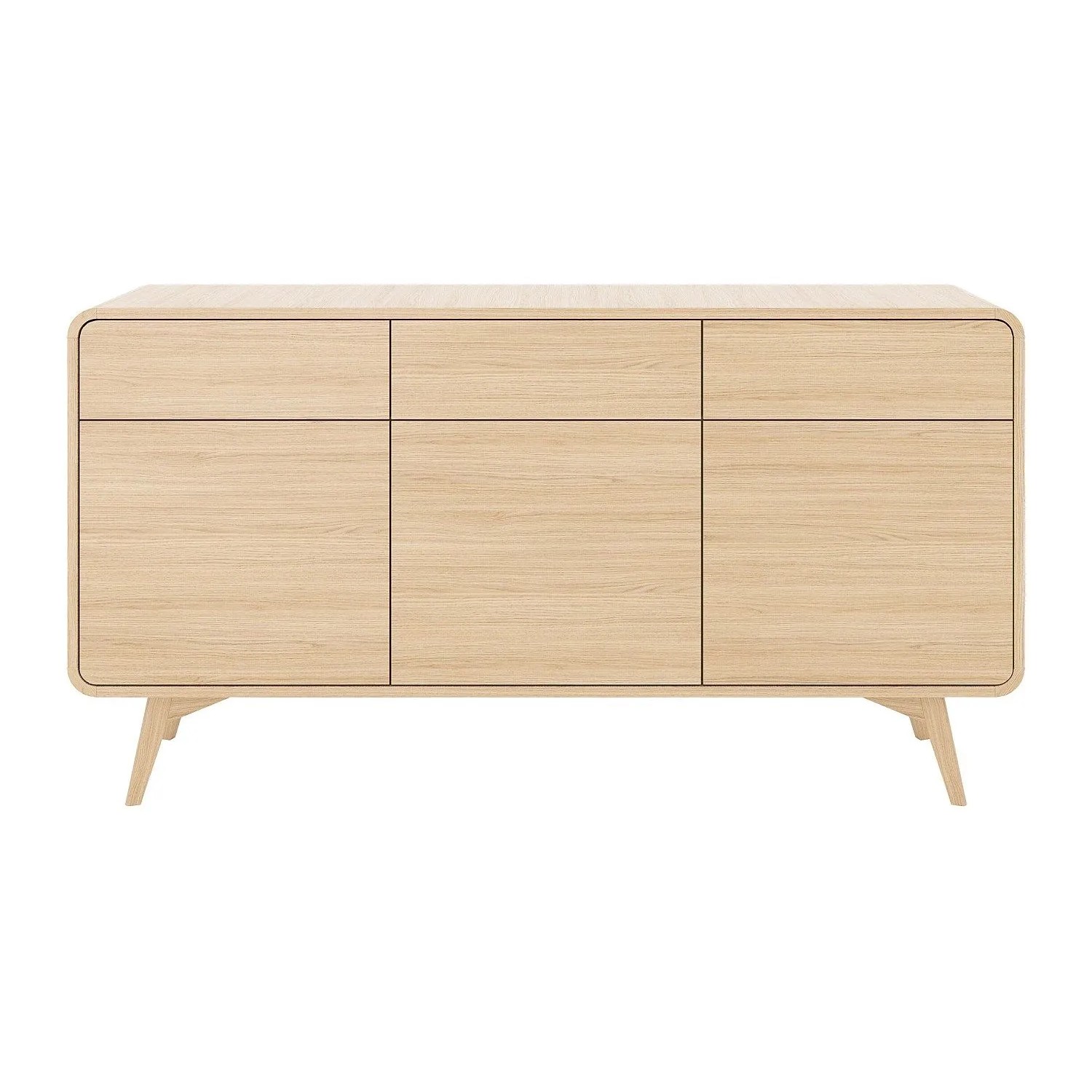 Vente-unique Sideboard Jalemo Naturfarben Hell 160 cm