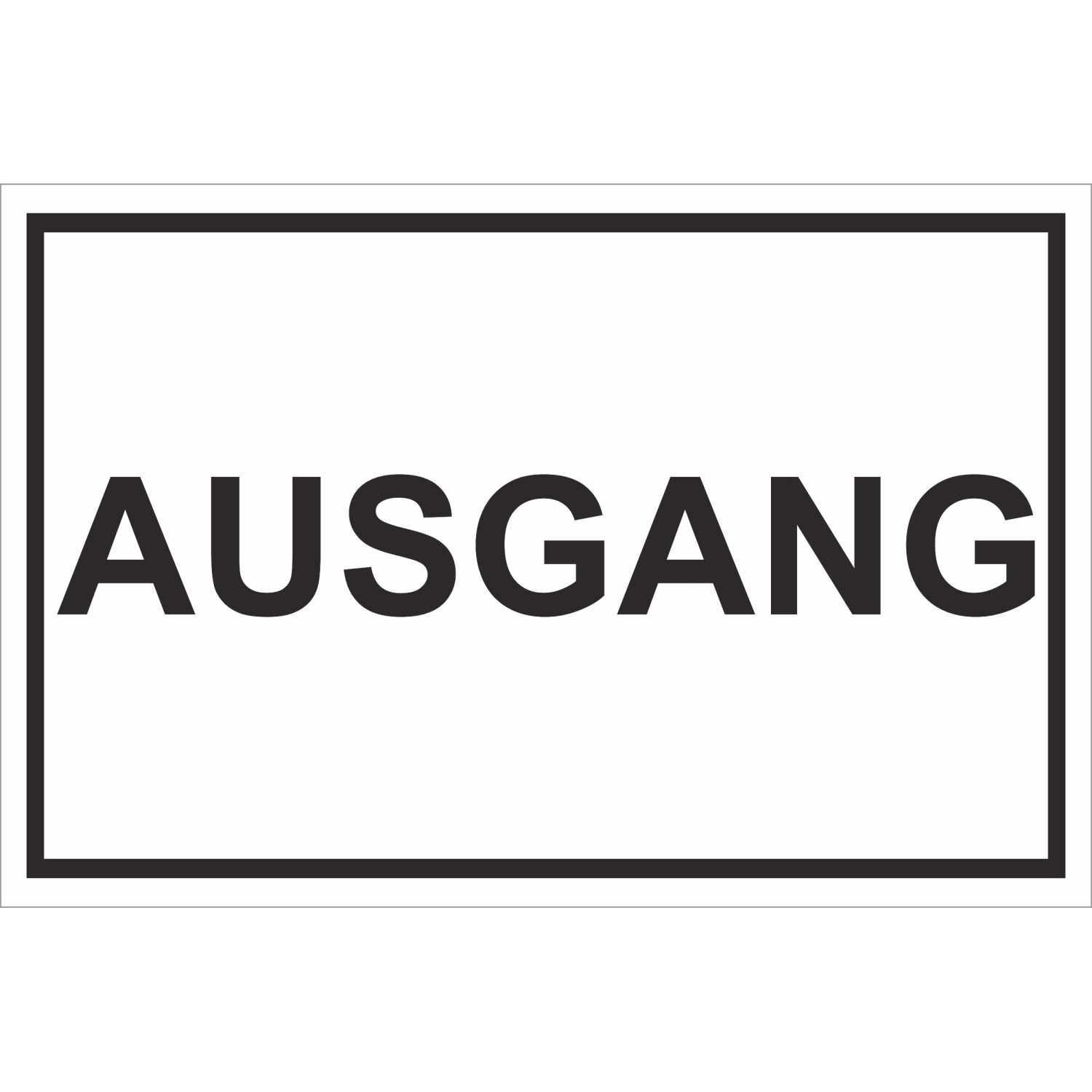 Warn- und Hinweissschild Ausgang 30 cm x 20 cm PST günstig online kaufen