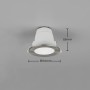 Trio LED Einbauleuchte Virunga, Nickel matt, Ø 11cm, für flexible Beleuchtung im Innenbereich.
