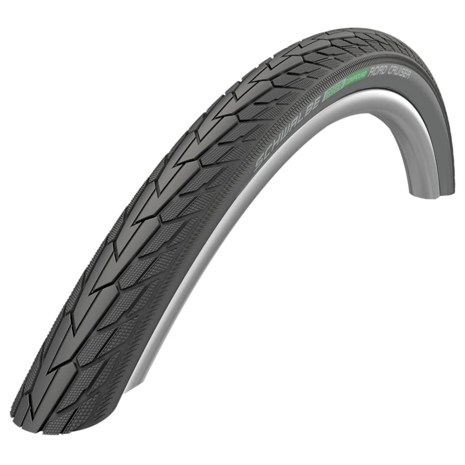 Schwalbe Reifen Road Cruiser HS484 Green 20x1.75 Zoll 47-406 Schwarz-TSkin KGuard GC