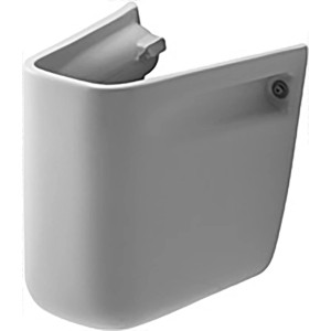 Duravit D-Code Halbsäule in Weiß für Handwaschbecken, 21,3x21,5cm.