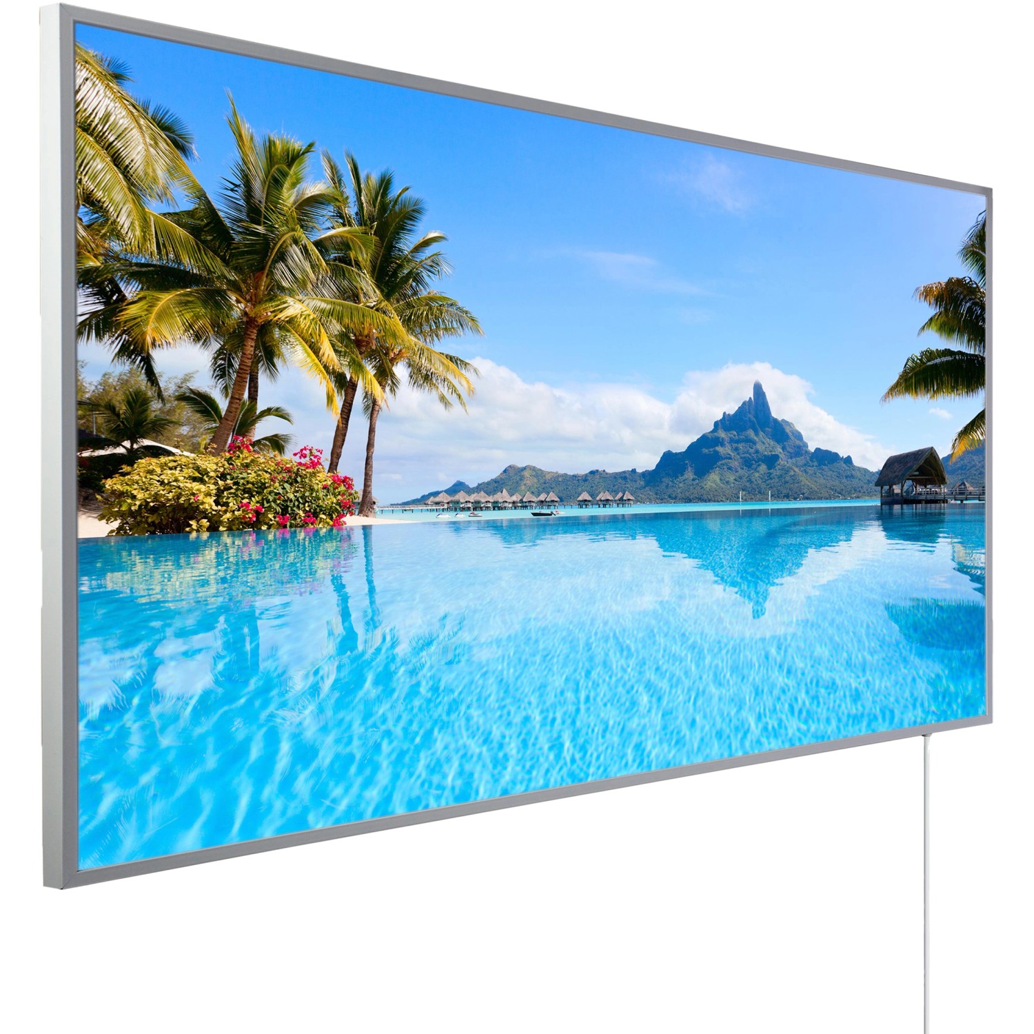 Könighaus Infrarotheizung Panorama-Serie 60 cm x 120 cm 1200 W Bora Bora Insel