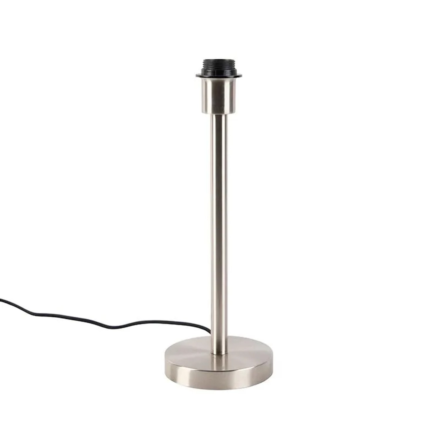 QAZQA Moderne Tischlampe Stahl ohne Schirm Simplo