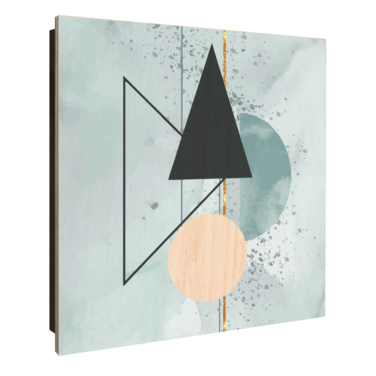 Banjado Schlüsselkasten Holz 30x30cm Schwarz Scharnier Rechts 50 Haken Desi günstig online kaufen