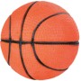 Jollypaw Ball aus Moosgummi, ø 5,5 cm, orange mit schwarzen Linien, für Apportierspiele.