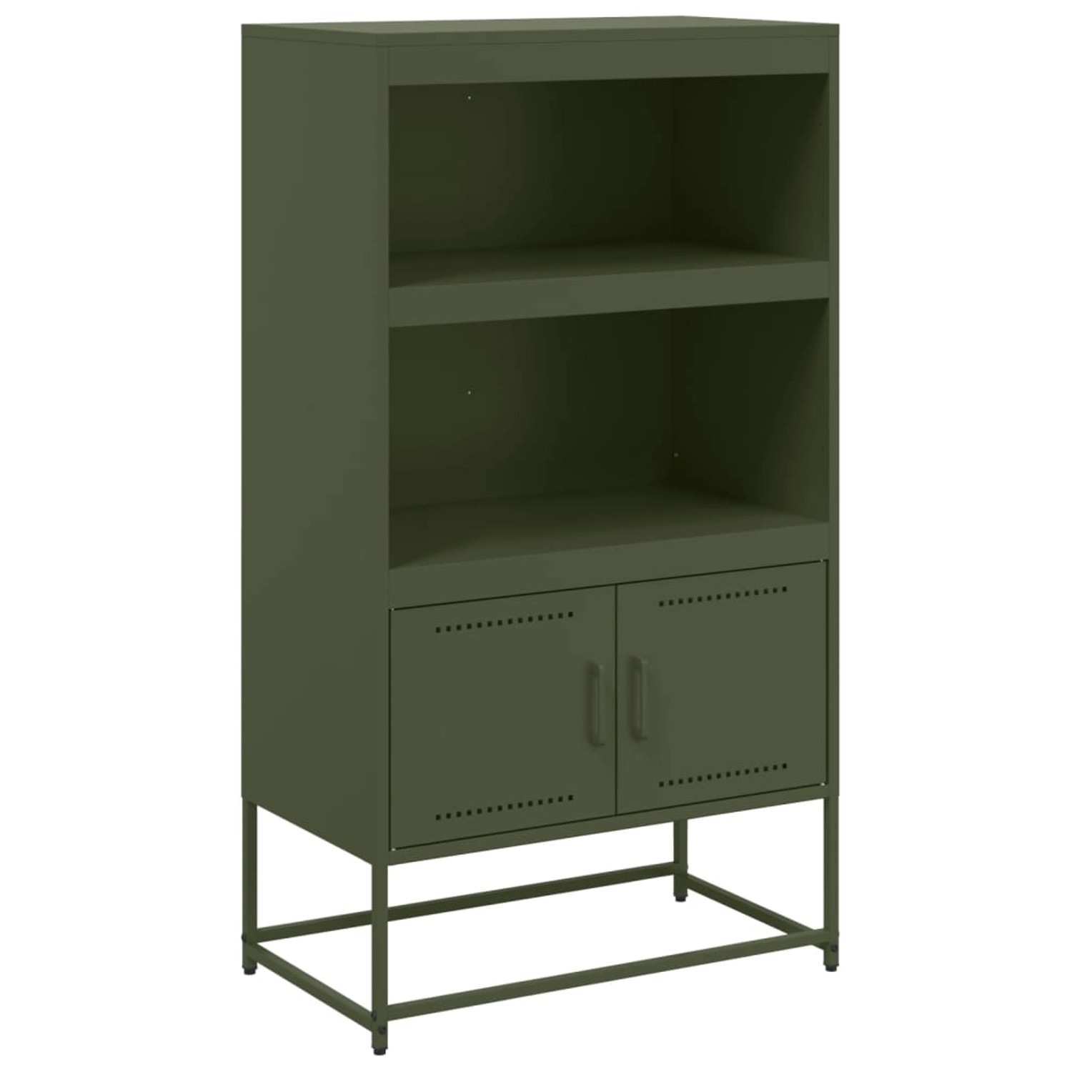 vidaXL Highboard Olivgrün 68,5x38,5x123,5 cm Stahl 846504 günstig online kaufen