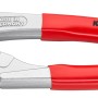 Knipex Zangenschlüssel, 250 mm, verchromt, mit roten Griffen. Vielseitiges Werkzeug zum Schrauben und Greifen.