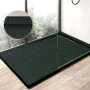 Rechteckige, anthrazitfarbene Ottofond Duschwanne Zona, 120x90 cm, extraflach.