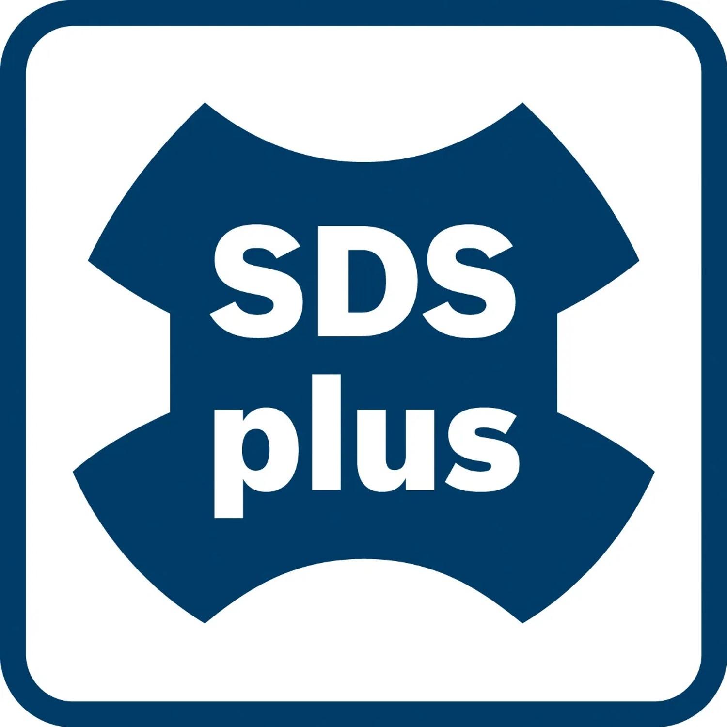SDS Plus Logo für Bosch Professional Bohrhämmer und Werkzeuge.