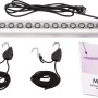 Parus LED-Pflanzenlampe GrowLight Quattro 30W mit Aufhängung und Anleitung für Pflanzenanzucht.