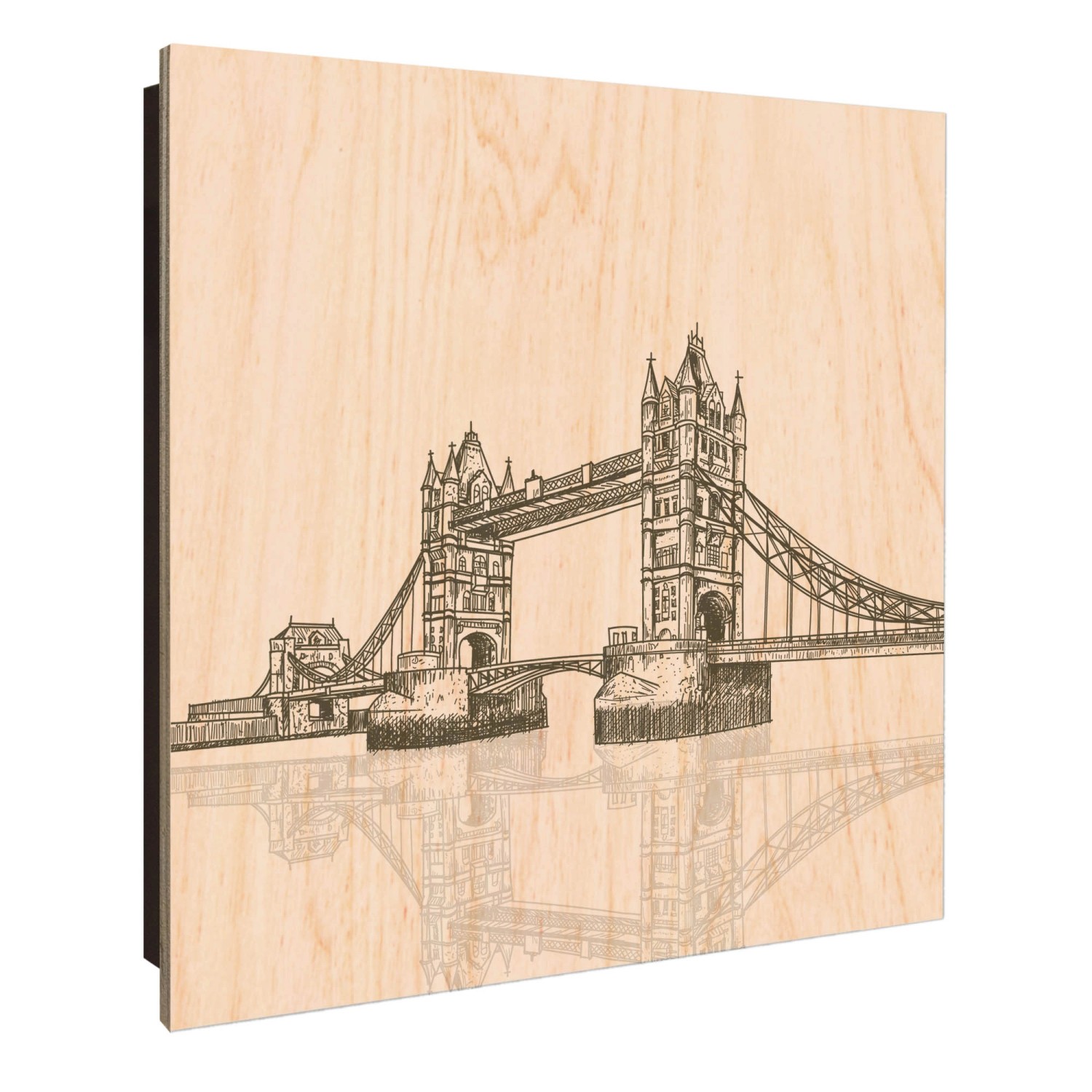 Banjado Großer Schlüsselkasten Holz 30x30cm Schwarz Scharnier Links 50 Hake günstig online kaufen