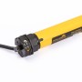 Schellenberg Rollladenmotor Standard Mini 10 Nm, gelber Rohrmotor mit schwarzem Kabel.