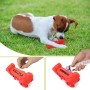 Roter Petsation Truck als Kauspielzeug für Hunde, robust und interaktiv.