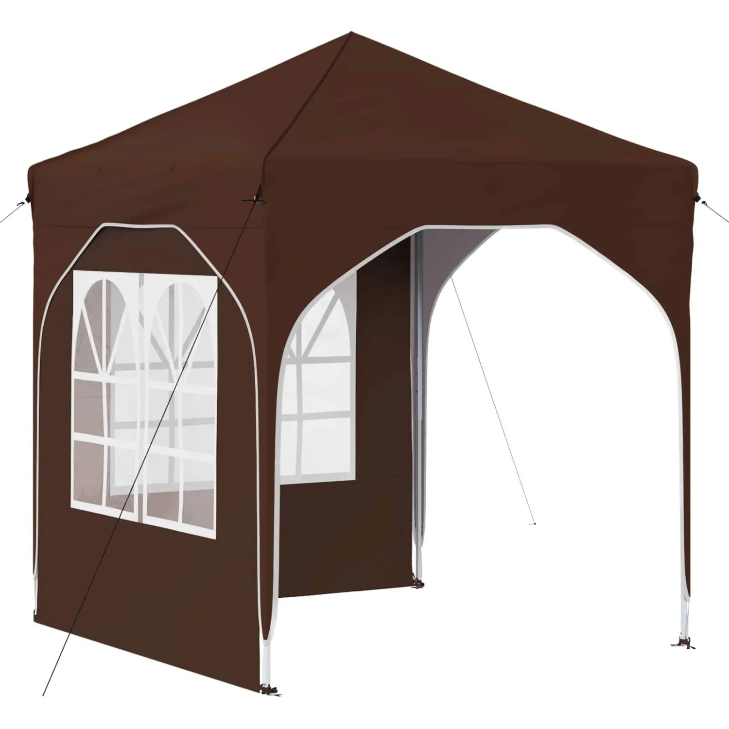 vidaXL Pop-Up Partyzelt 192 x 192 x 245 cm Braun 42019830