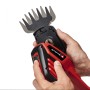 Einhell Akku-Gras- und Strauchschere GE-CG 18/100 Li T-Solo mit Strauchscheren-Aufsatz in Aktion.