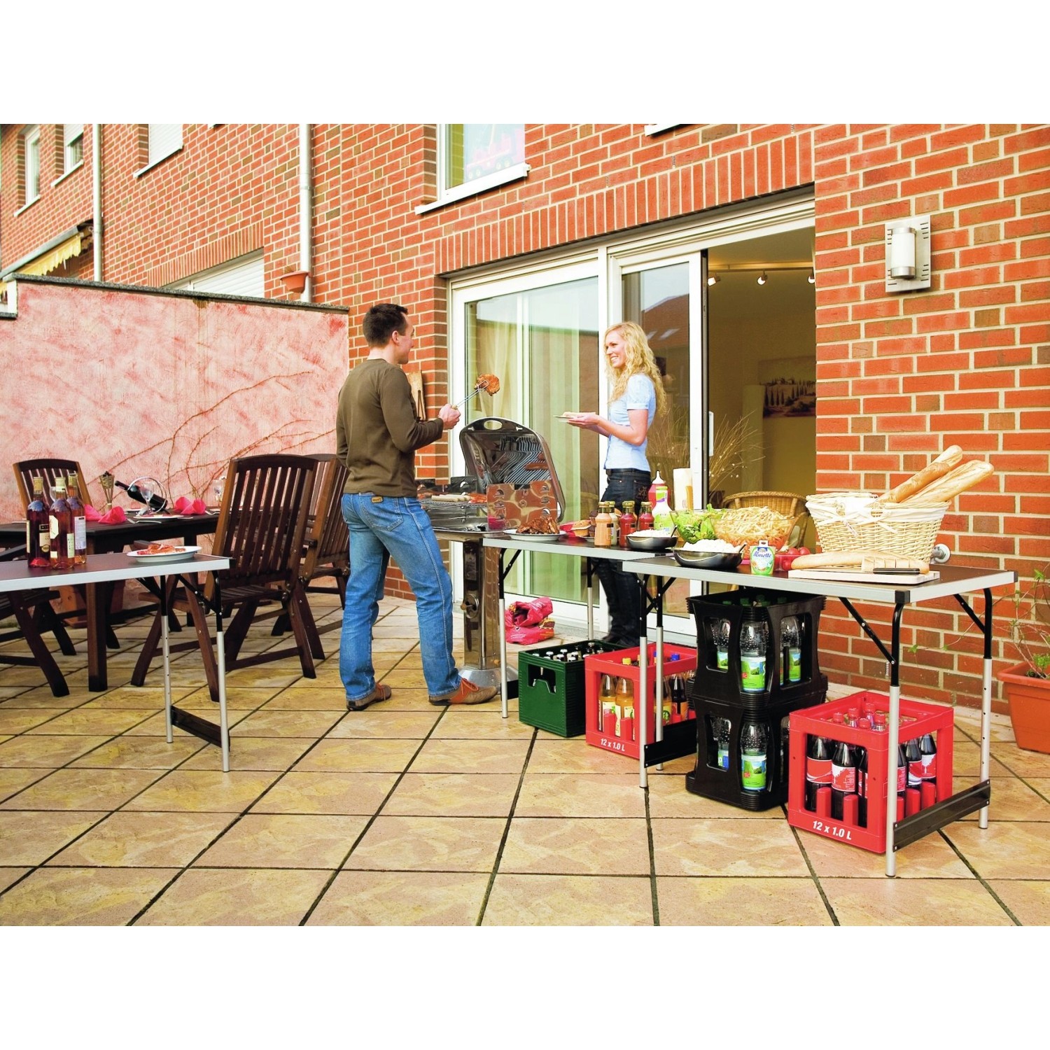 LUX Multifunktionstisch Aluminium 3teilig kaufen bei OBI