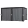Graue Sunjoy Vorhänge für Matterhorn Multi-Pergola 306x406 cm als Sicht- und Sonnenschutz.