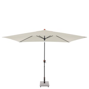 Doppler Balkonschirm MyZone, 200x300 cm, Natur, mit Kurbel und rechteckigem Schirm.