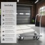 Tectake Plattformwagen  Klappbarer Handgriff Mit Aufbewahrungsfach 2 Block  und 2 Drehrollen  73 x 47 x 83 cm Schwarz_2