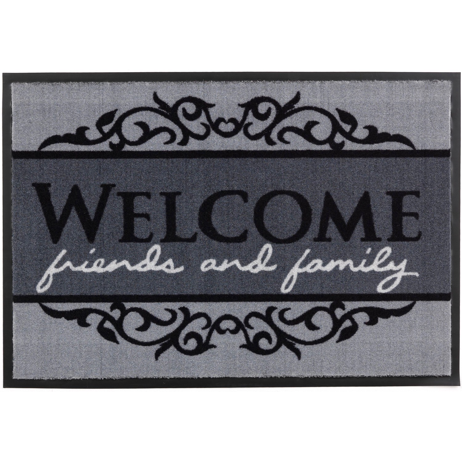 ASTRA-Kollektion Sauberlaufmatte Homelike Welcome Grau 50 cm x 70 cm