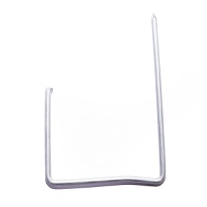 Daprona Sturmklammer Typ U, 50x40x20mm, Stahl, silberfarben, zur Befestigung von Dachblechen.