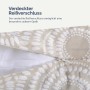Bestlivings Kissenhülle Punkte Beige, Detailansicht mit Reißverschluss.