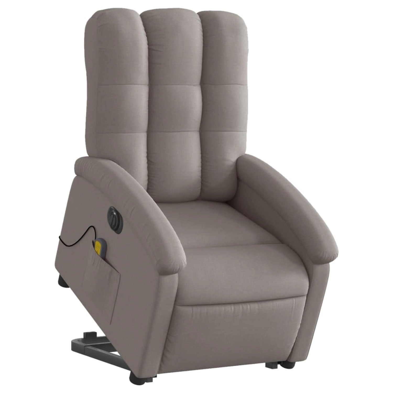 vidaXL Elektrischer Massagesessel mit Aufstehhilfe Taupe Stoff Modell 9 günstig online kaufen