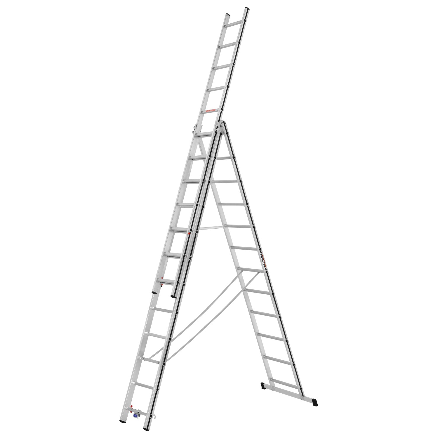Hymer AllzweckLeiter 3 x 12 Sprossen Arbeitshöhe 8,15 m kaufen bei OBI