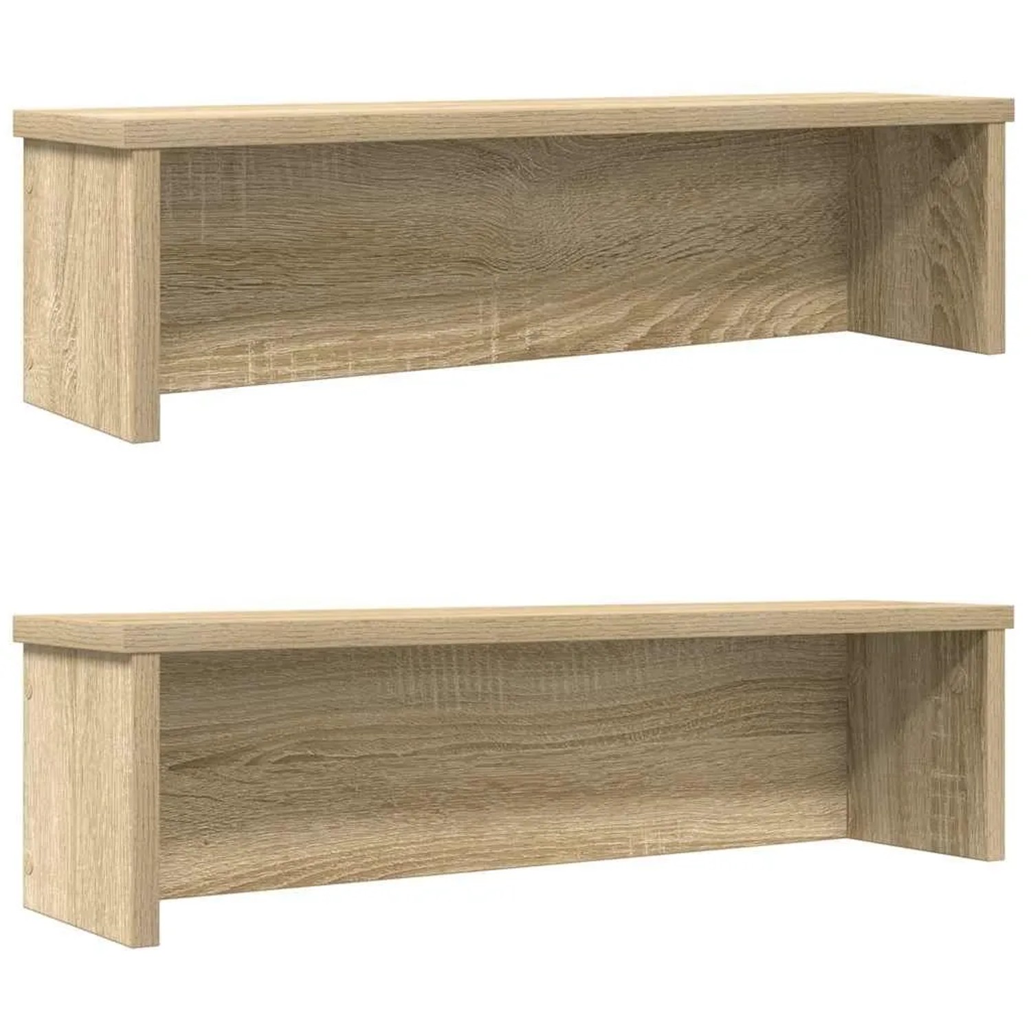 vidaXL Küchenregale Stapelbar 2 Stk Sonoma-Eiche 50x15x16 cm 860486