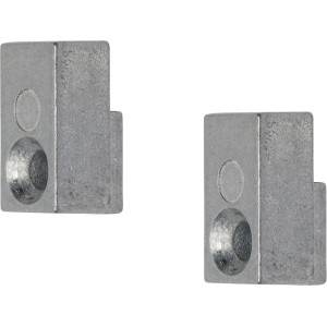 Denpanels Halterung, 2 Stück, schwarz, für vertikale oder horizontale Montage von Akustikpaneelen.