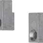 Denpanels Halterung, 2 Stück, schwarz, für vertikale oder horizontale Montage von Akustikpaneelen.