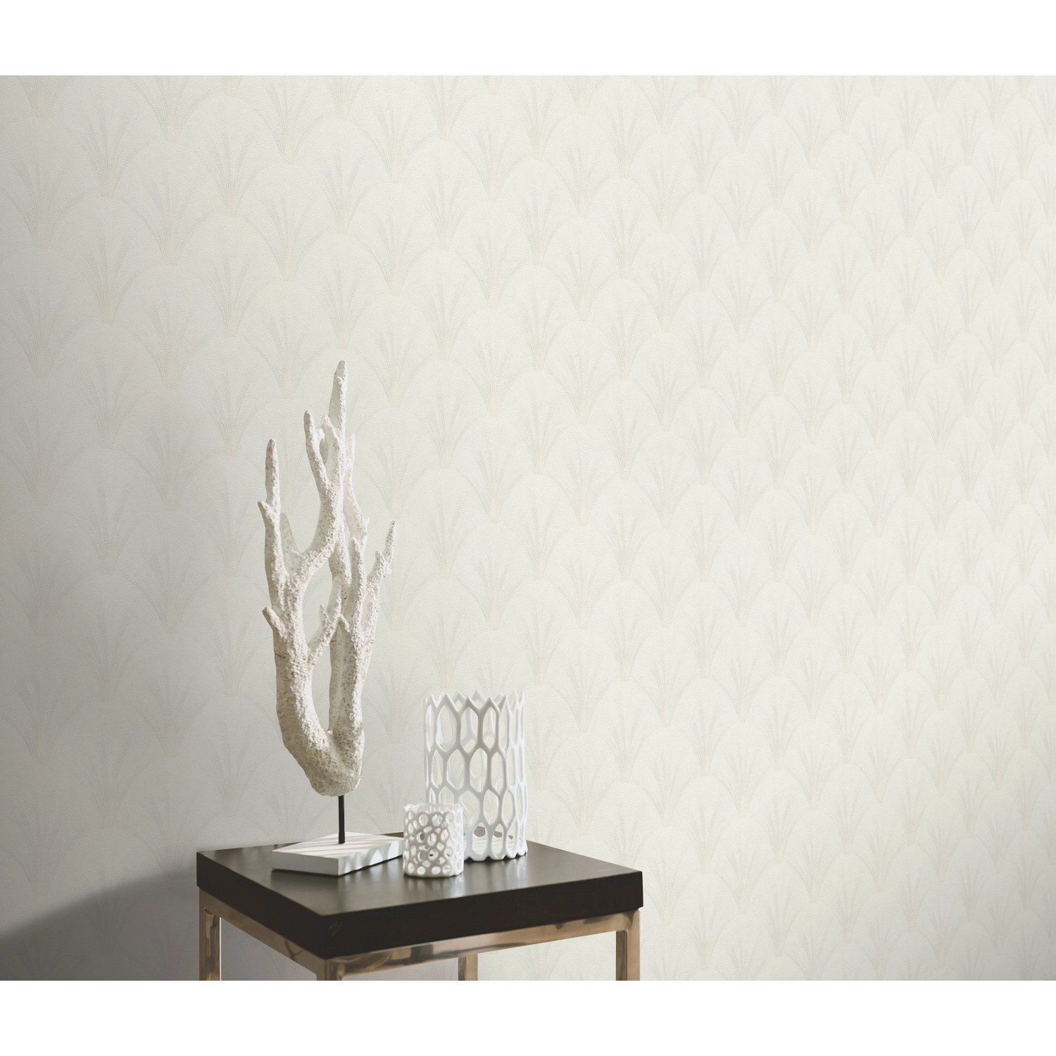 Helle Erismann Vliestapete Elle Decoration 4 Avantgarde mit Art Deco Fächer-Muster.