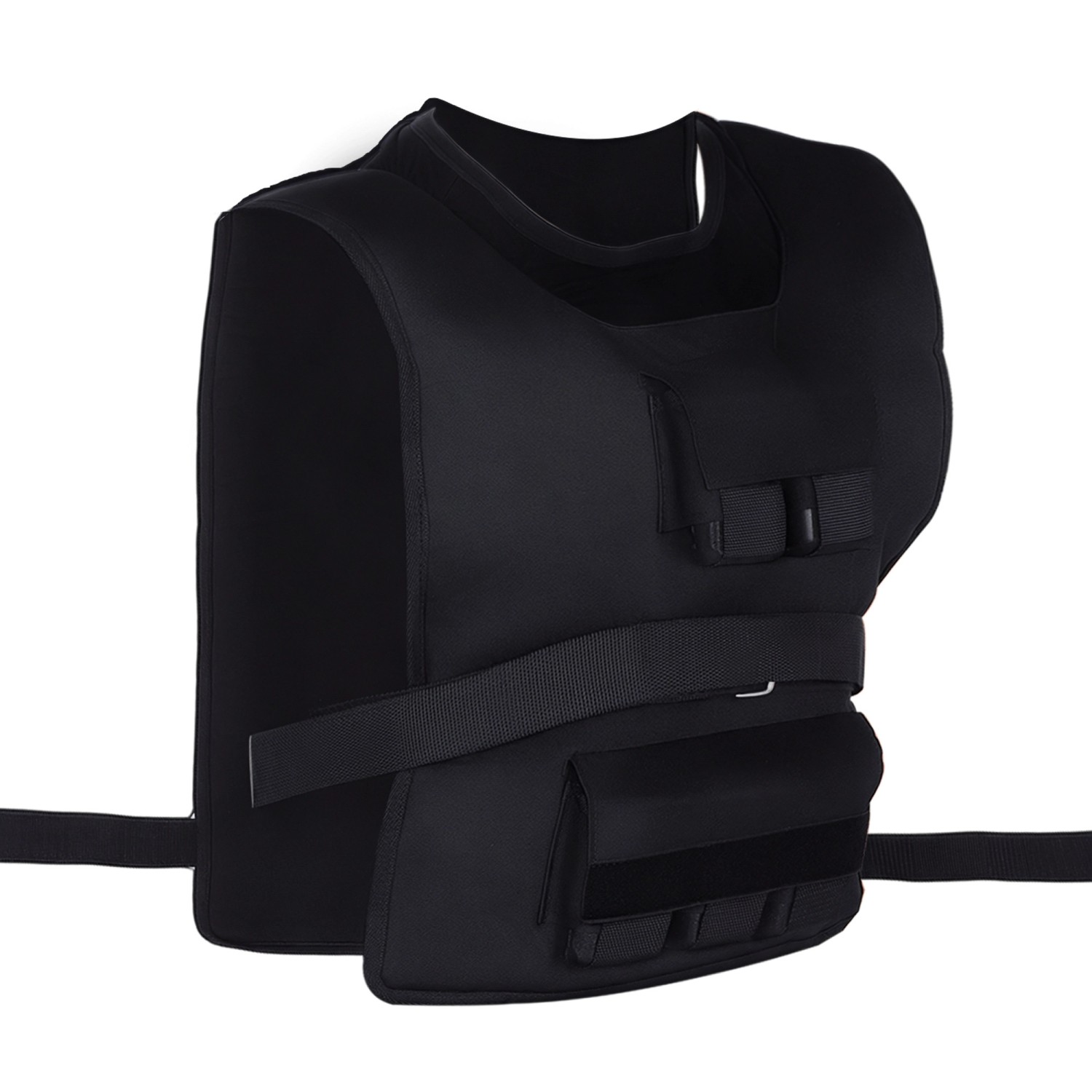 HOMCOM Gewichtsweste Oxford Metall Schwarz 36L x 52B cm