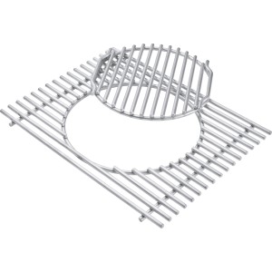 Weber GBS Grillrost mit Rosteinsatz für Summit 600 Serie, Edelstahl Grillutensil.