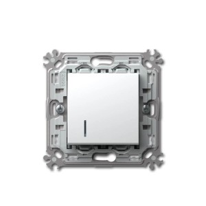 TEM MODUL PLUS Kontroll Schalter Wechse Weiß 250V16A