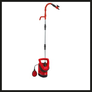 Einhell GE-SP 3546 RB Regenfasspumpe mit Schwimmerschalter und flexiblen Schwanenhals.