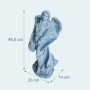 Relaxdays Grabengel Polyresin Grau Wetterfest Frostfest 46,5 cm x 23 cm x 14 cm_4