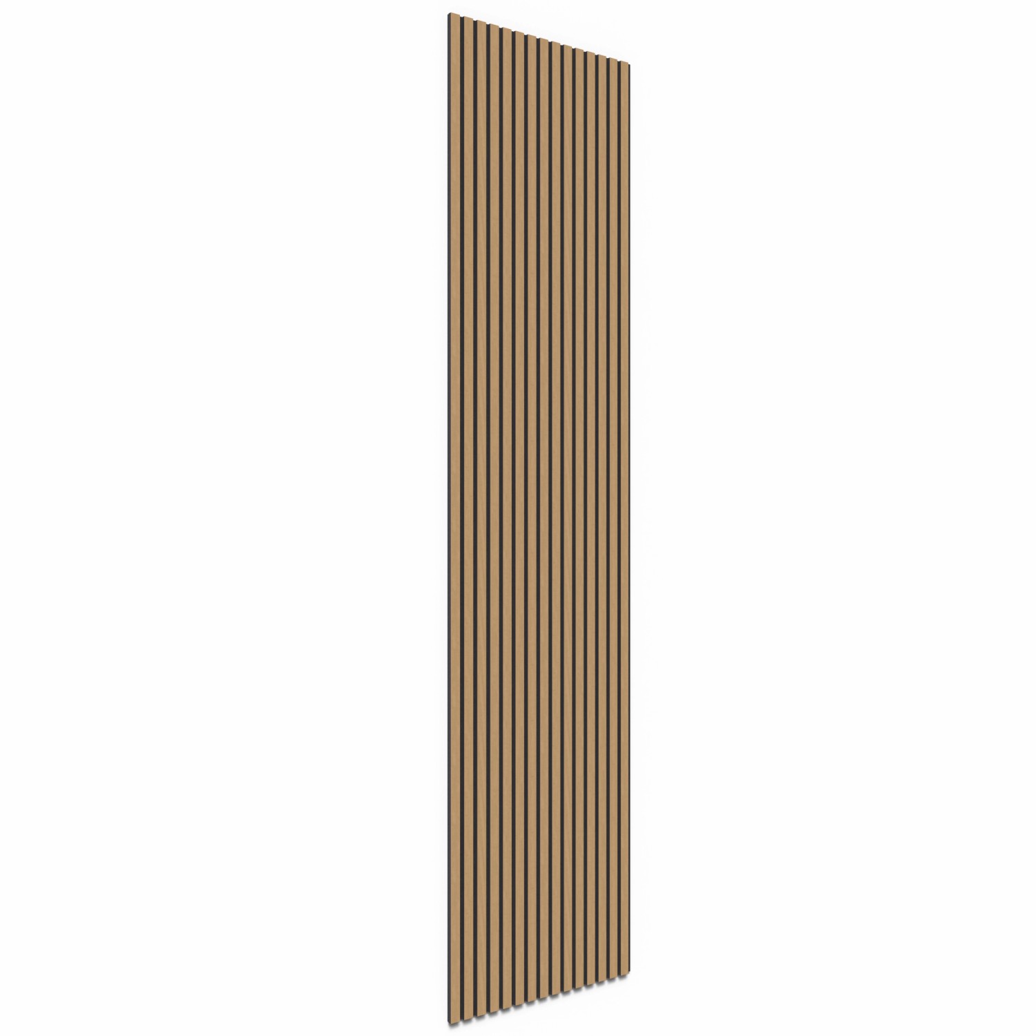 Akustikpaneel Wandverkleidung Eiche Natur MDF Akustikfilz Schwarz 240 cm FSC®