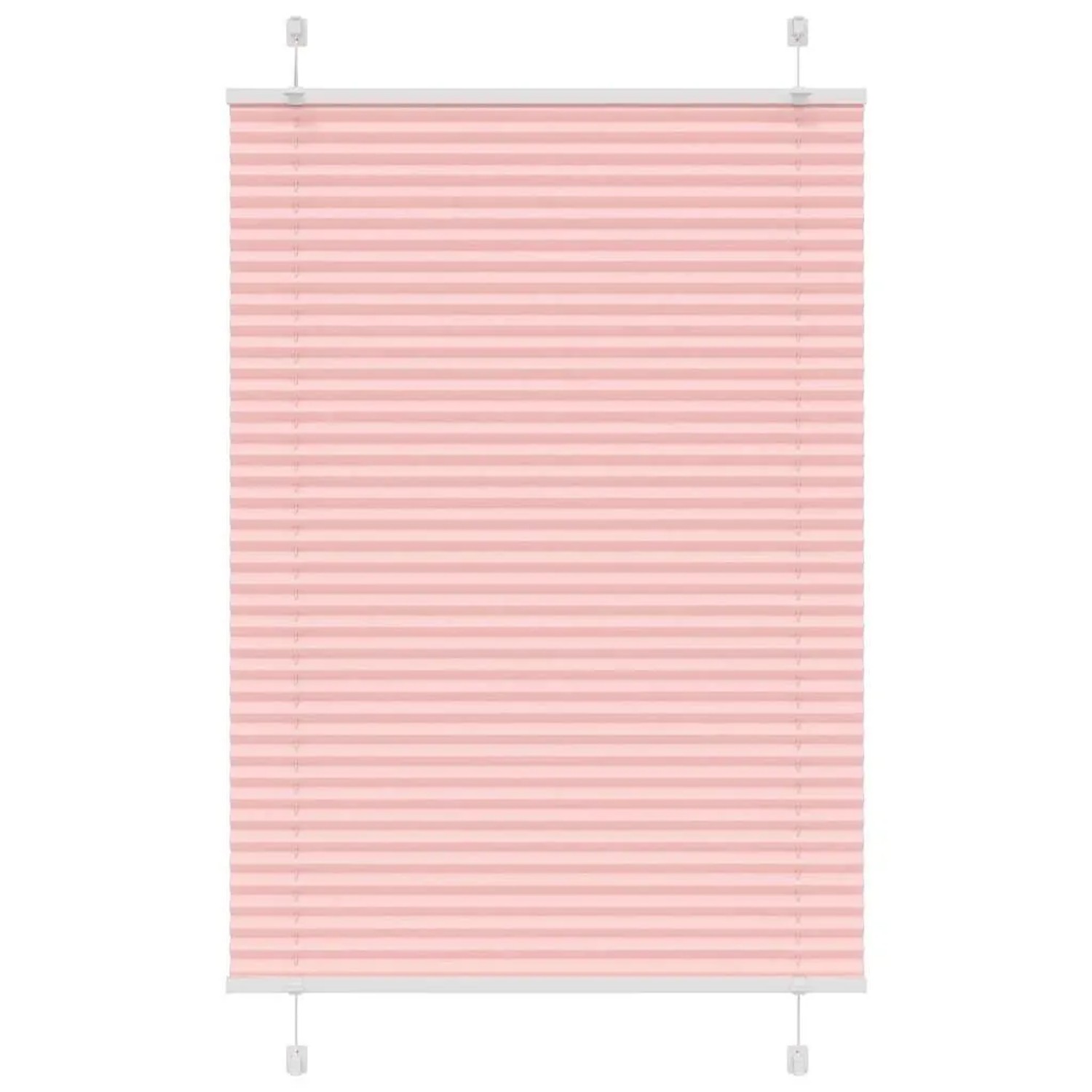 vidaXL Plissee Rosa 85x100 cm Stoffbreite 84,4 cm Polyester 4015429 günstig online kaufen