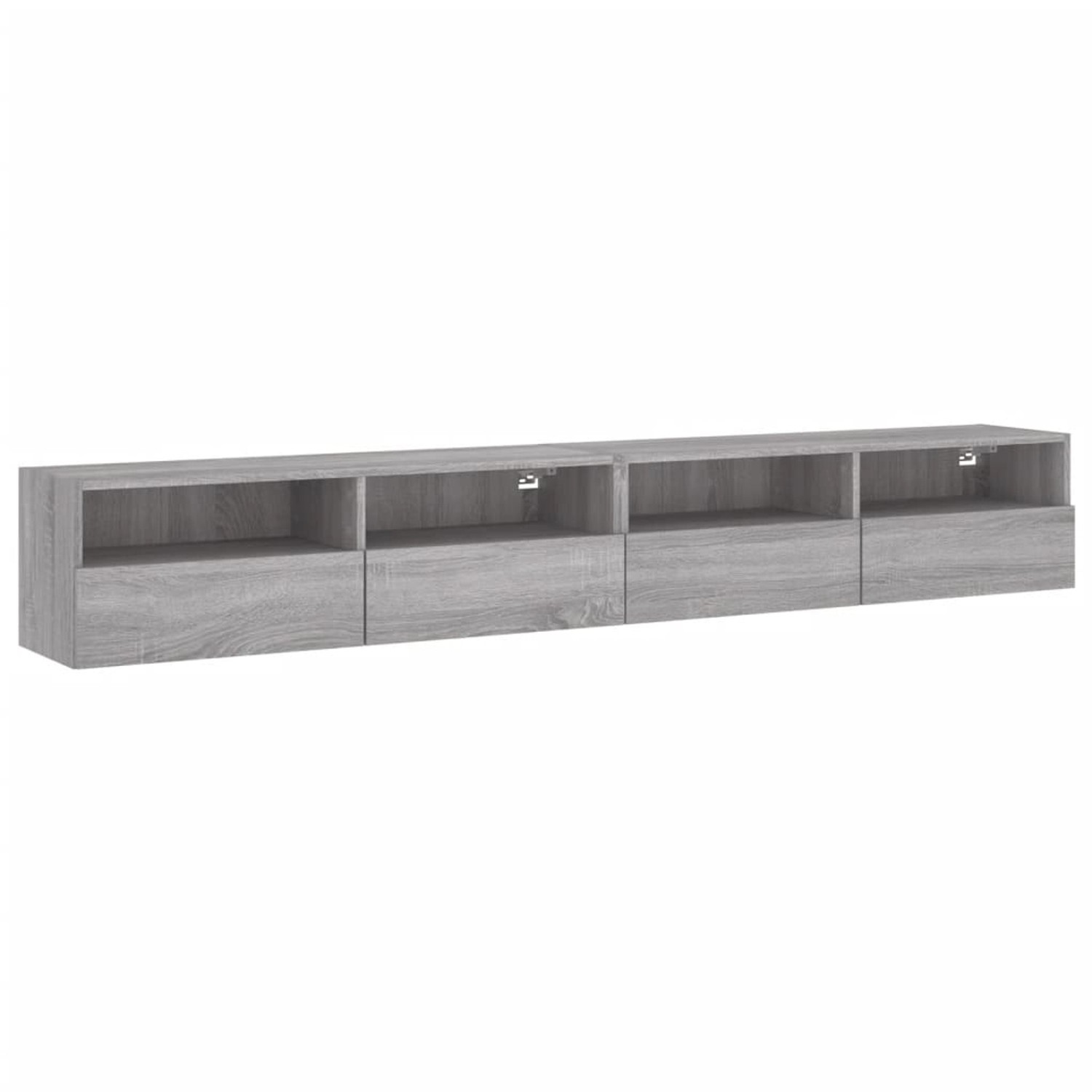 vidaXL TV-Wandschränke 2 Stk Grau Sonoma 100x30x30 cm Holzwerkstoff 836893 günstig online kaufen