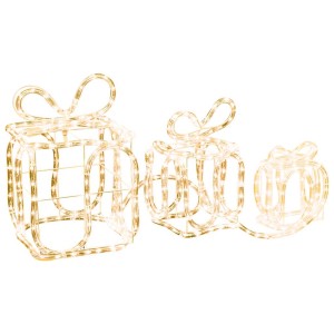 vidaXL Weihnachtsdekoration Geschenkboxen mit 180 LEDs Indoor Outdoor 289982