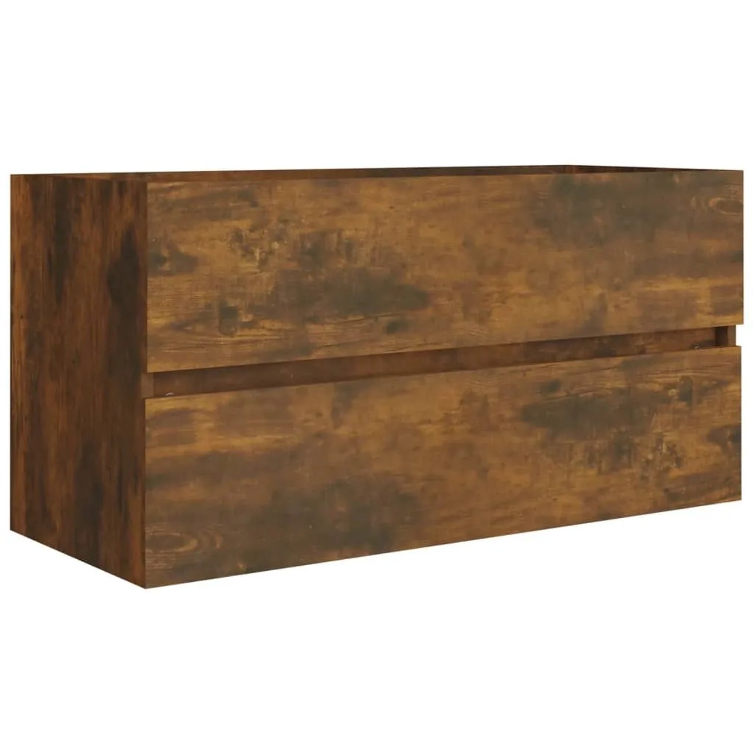 vidaXL Waschbeckenschrank Räuchereiche 90x38,5x45 cm Holzwerkstoff 815654