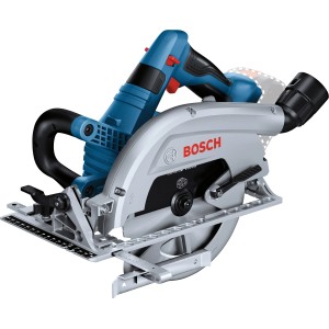 Bosch Professional GKS 18V-70 L Solo Handkreissäge in Blau und Silber.