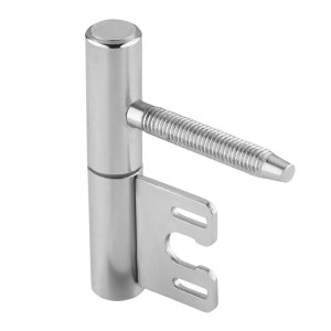 SOTECH 2-teiliges Türband Ø15 mm aus vernickeltem Stahl für Stahlzargen. Robustes Scharnier für Innentüren.