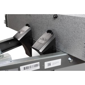 Stema Unterlegkeile mit Halterung und Befestigung am Anhänger.